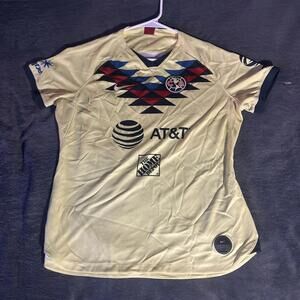 Youth Club America 2019/2020 Home Jersey Large Nike Yellow Mexico
